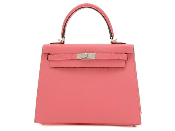 Hermès Kelly 25 Pink Leather  ref.1385079
