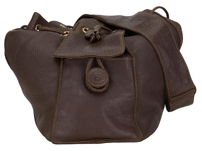 Fendi -- Brown Leather  ref.1385109