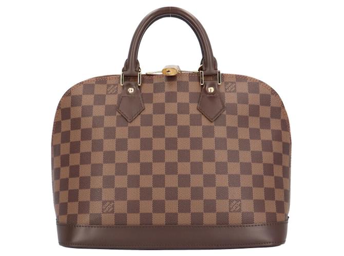 Louis Vuitton Alma Marrom Lona  ref.1385111