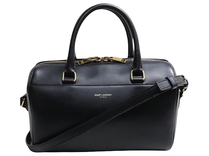 Duffle do bebê de Saint Laurent Preto Couro  ref.1385119