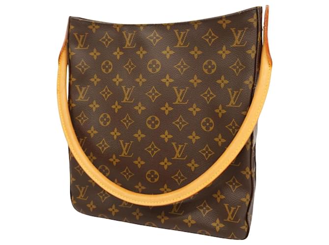 Louis Vuitton Looping GM Brown Cloth  ref.1385238