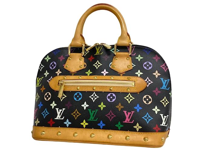 Louis Vuitton Alma Schwarz Leinwand  ref.1385257