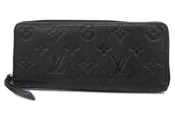 Louis Vuitton Portefeuille clemence Cuir Noir  ref.1385306