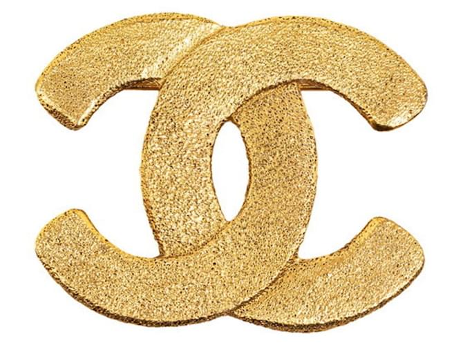 Chanel Logo CC Dourado Banhado a ouro  ref.1385322