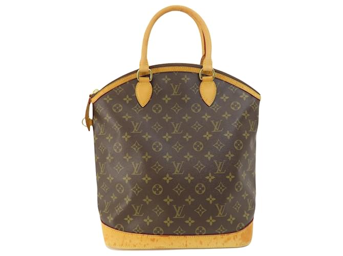 Louis Vuitton Lockit Braun Leinwand  ref.1385398