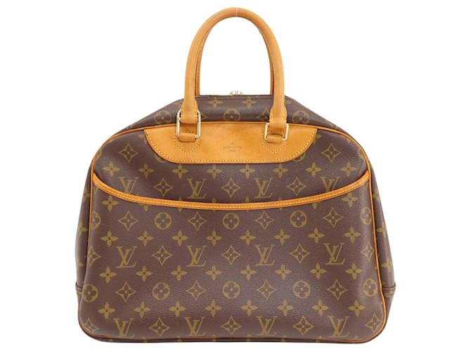 Louis Vuitton Deauville Braun Leinwand  ref.1385405