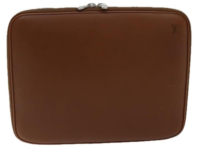 Housse d'ordinateur Louis Vuitton Cuir Marron  ref.1385406