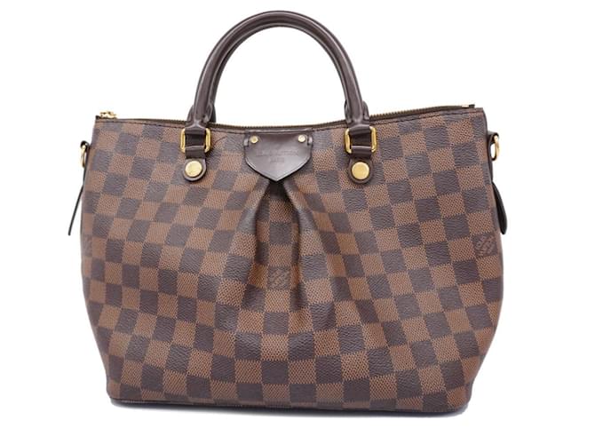 Louis Vuitton Siena Castaño Lienzo  ref.1385416