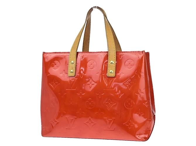 Louis Vuitton Lead Cuir vernis Rouge  ref.1385435