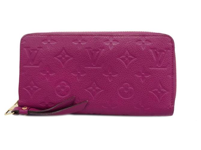 Louis Vuitton Portefeuille flink Lila Leder  ref.1385441