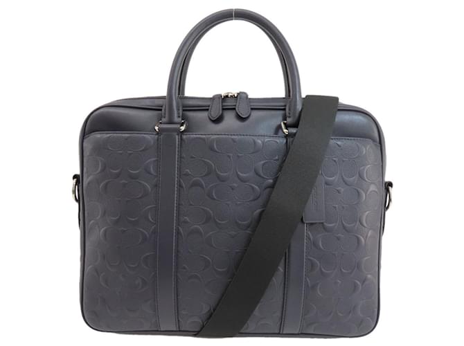 Coach Firma dell'allenatore Blu navy Pelle  ref.1385470