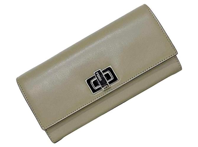 Fendi Peekaboo Cuir Gris  ref.1385475