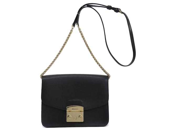 FURLA METROPOLIS Nero Tela  ref.1385520