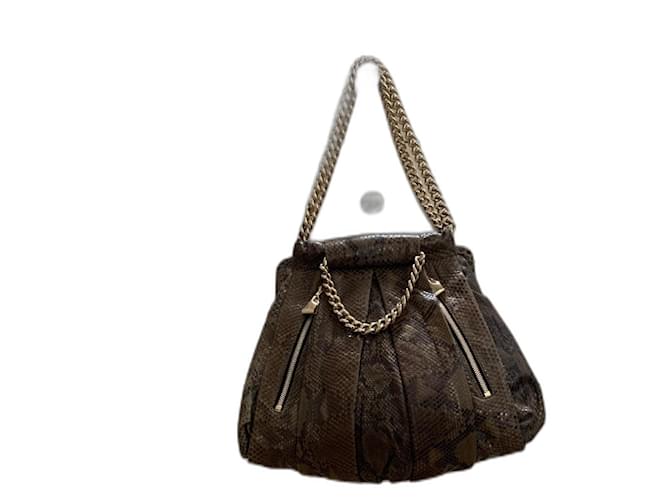 Christian Louboutin Handbag louboutin Brown Exotic leather  ref.1385521