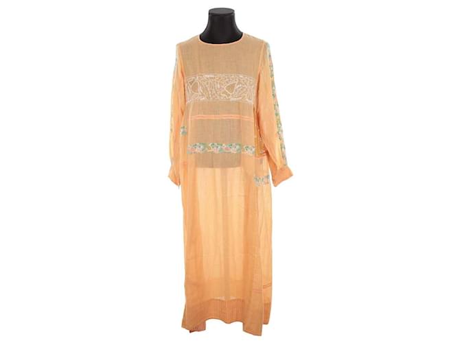 Autre Marque Robe en coton Jaune  ref.1385533