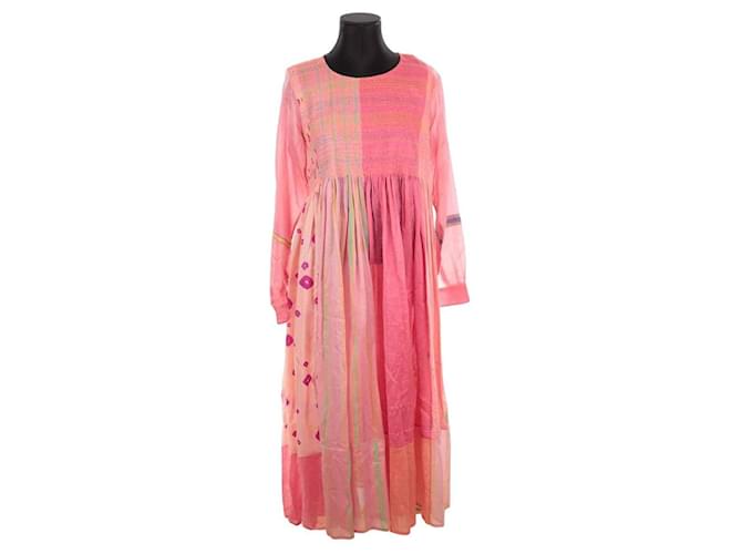 Autre Marque Baumwollkleid Pink Baumwolle  ref.1385534