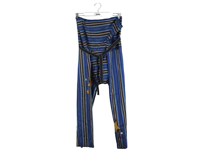 Autre Marque Pantaloni di cotone Blu  ref.1385542