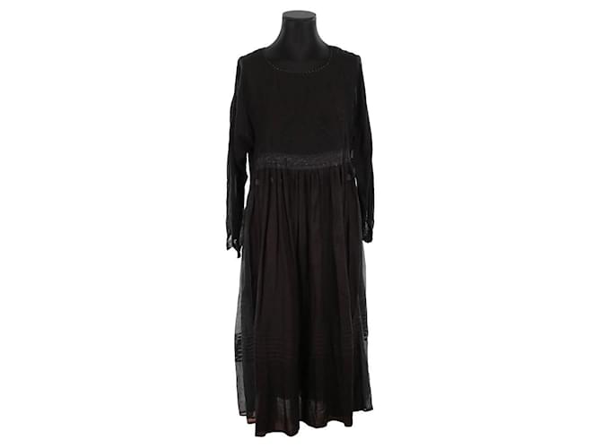 Autre Marque vestido de algodón Negro  ref.1385546