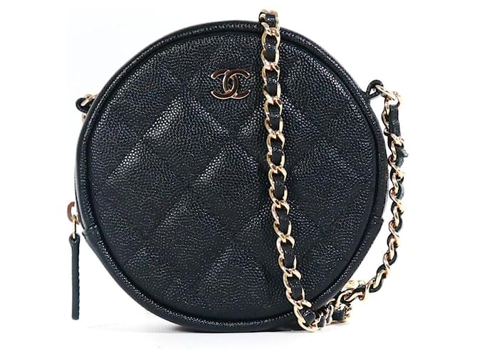 CHANEL Handbags Wallet On Chain Timeless/Classique Black Leather  ref.1385592