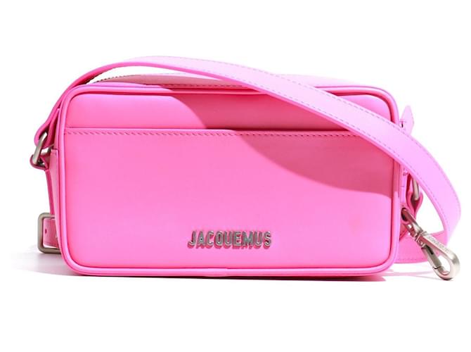 JACQUEMUS Sacs à main Le Baneto Cuir Rose  ref.1385606