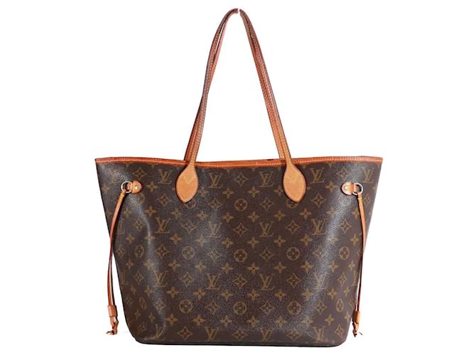 LOUIS VUITTON Handbags Neverfull Brown Leather  ref.1385618