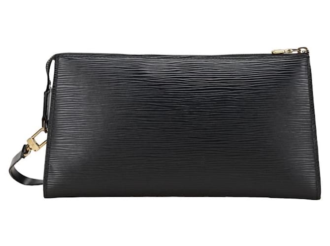 Accesorios de Louis Vuitton Pochette Negro Cuero  ref.1385626