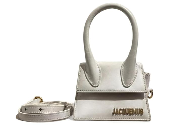 JACQUEMUS  Handbags T.  Leather White  ref.1385651
