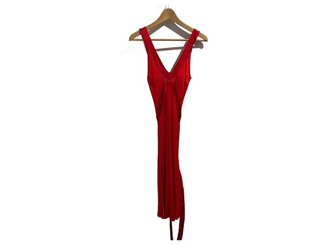 VALENTINO GARAVANI  Dresses T.IT 40 Viscose Red  ref.1385655