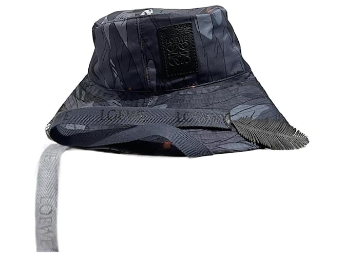 LOEWE Hüte T.cm 59 Polyester Blau  ref.1385657
