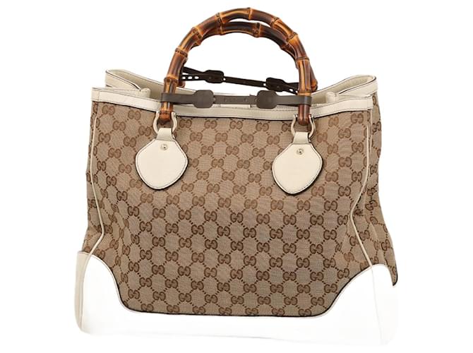 Pano de bolsas GUCCI Bege Lona  ref.1385678