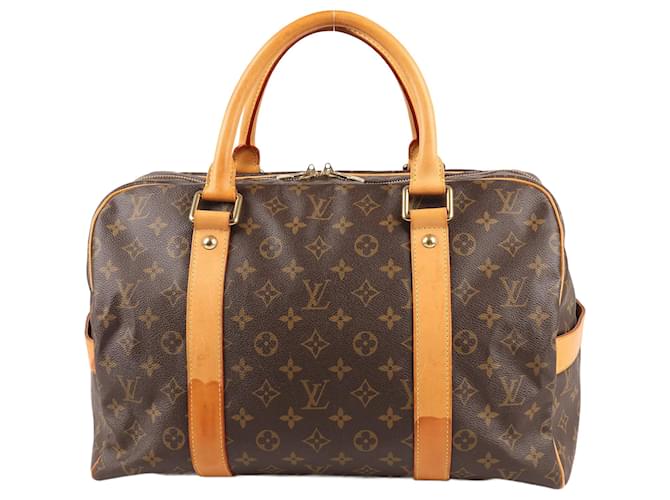 Louis Vuitton Monogram Carry All Handbag M40074 Brown Leather  ref.1385703
