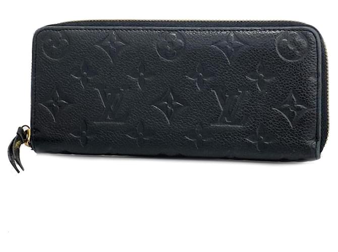 Louis Vuitton Portefeuille Clémence Black Leather  ref.1385744