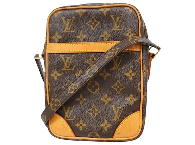 Louis Vuitton Danúbio Marrom Lona  ref.1385773