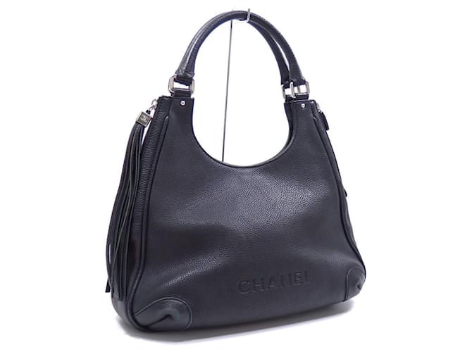 Timeless Chanel Shoulder bag Black Leather  ref.1385788