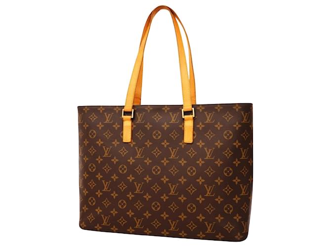 Louis Vuitton Luco Marrom Lona  ref.1385805