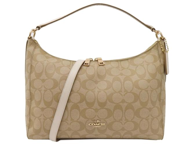 Coach Firma del entrenador Beige Lienzo  ref.1385850