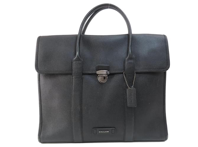 Coach Entrenador Negro Cuero  ref.1385875