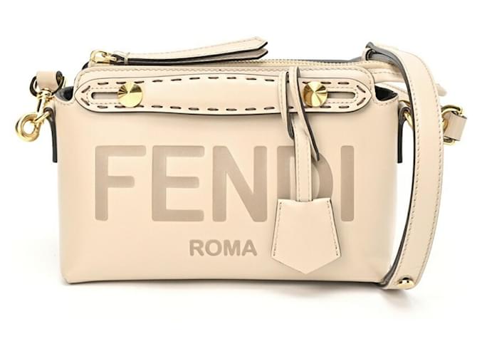 Fendi By The Way Beige Leather  ref.1385888
