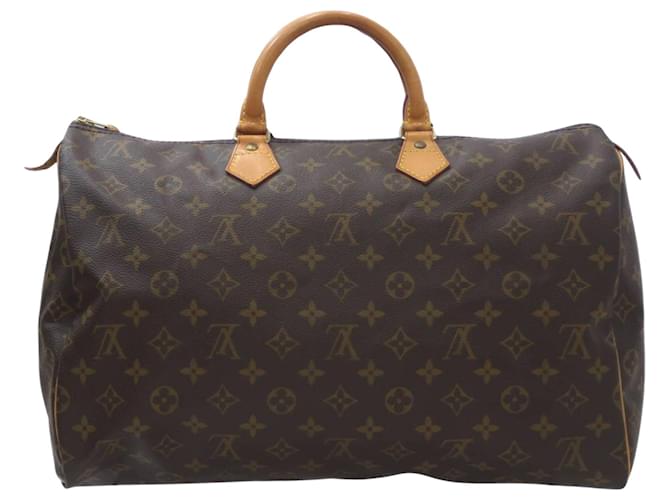 Louis Vuitton Speedy 40 Brown Cloth  ref.1385894