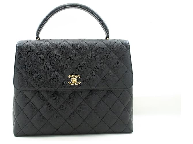 Chanel Kelly Black Leather  ref.1385914