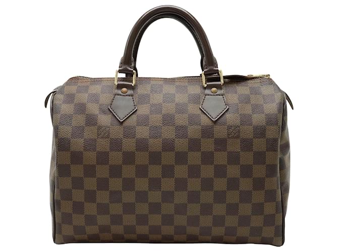 Louis Vuitton Speedy 30 Castaño Lienzo  ref.1385922