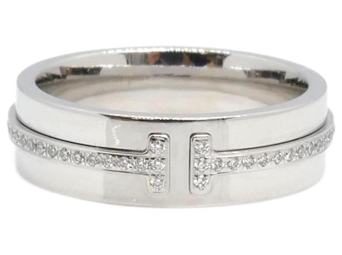 Tiffany & Co Tiffany T Plata Oro blanco  ref.1385939