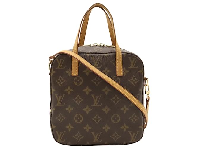 Louis Vuitton Spontini Braun Leinwand  ref.1385952