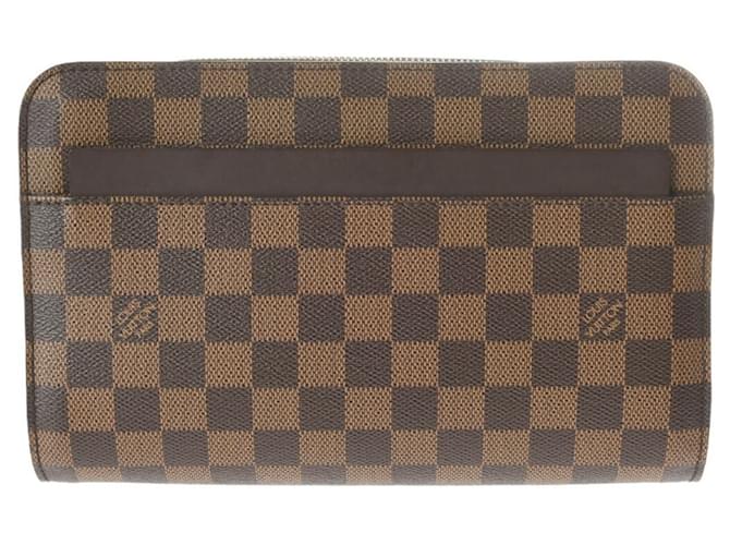 Louis Vuitton Saint-Louis Castaño Lienzo  ref.1385955