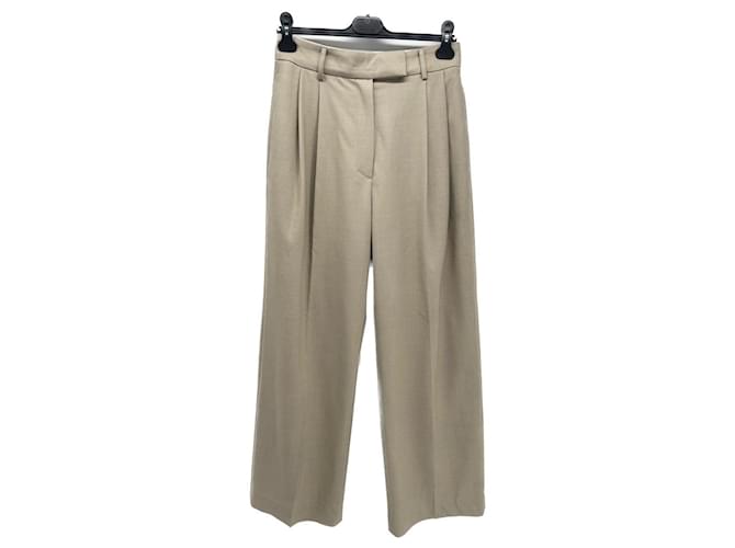 Autre Marque THE FRANKIE SHOP  Trousers T.International M Wool Brown  ref.1386020