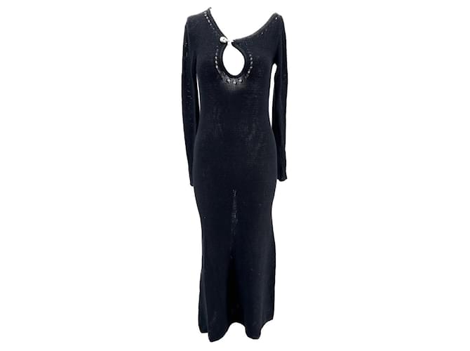 Autre Marque CHRISTOPHER ESBER  Dresses T.US 8 Cotton Black  ref.1386039