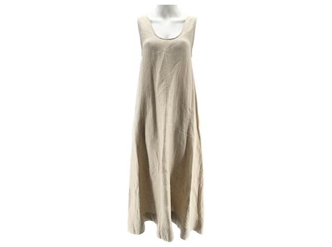 Autre Marque ASCENO Vestidos T.International S Lino Beige  ref.1386046