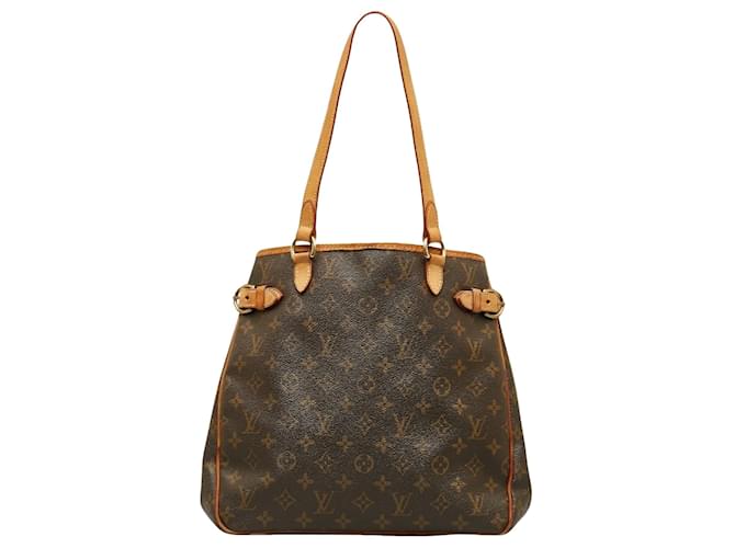 Slender Louis Vuitton Batignolles Vertical Toile Marron  ref.1386134