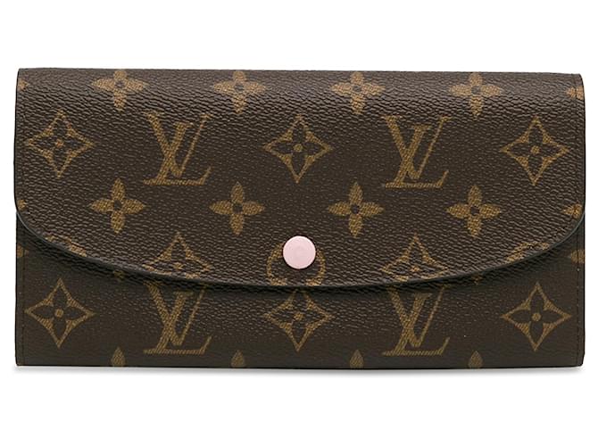 Portafoglio Emilie con monogramma marrone Louis Vuitton Tela  ref.1386229