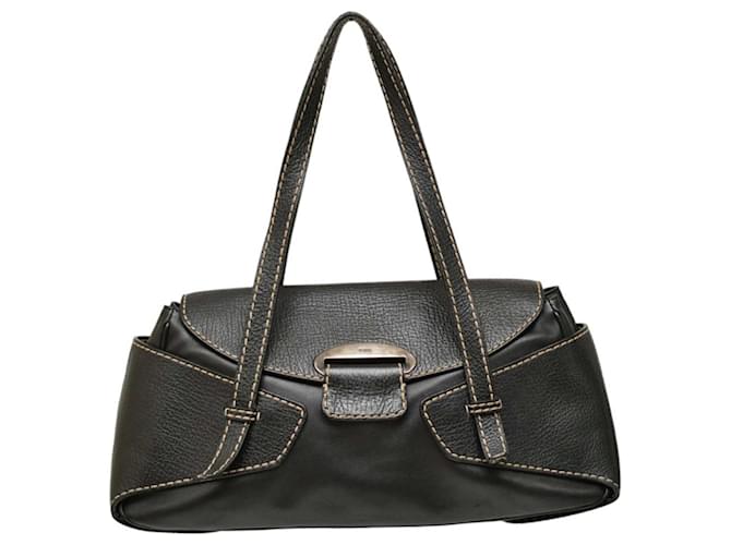 Tod's Handtaschen Schwarz Leder  ref.1386252